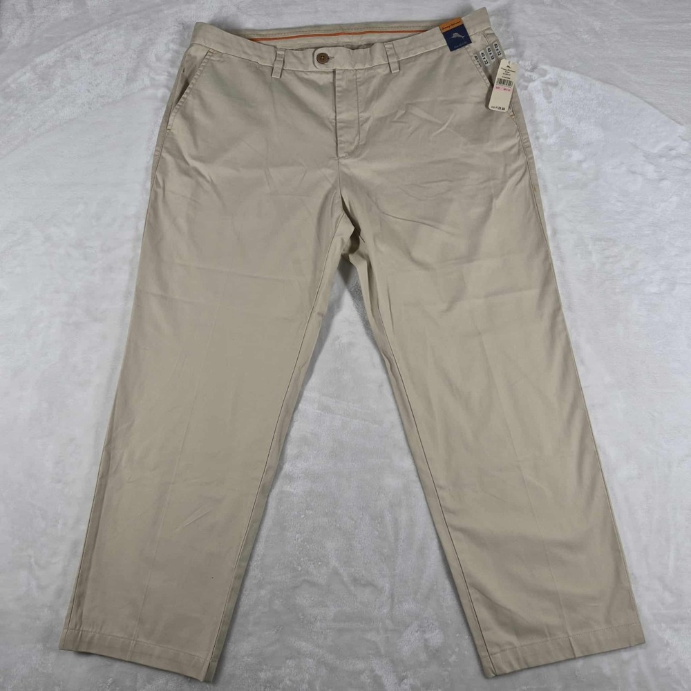 Tommy‎ Bahama Del Chino Pants Men's 40x29 Beige Khaki Sands 100% Pima Cotton NWT